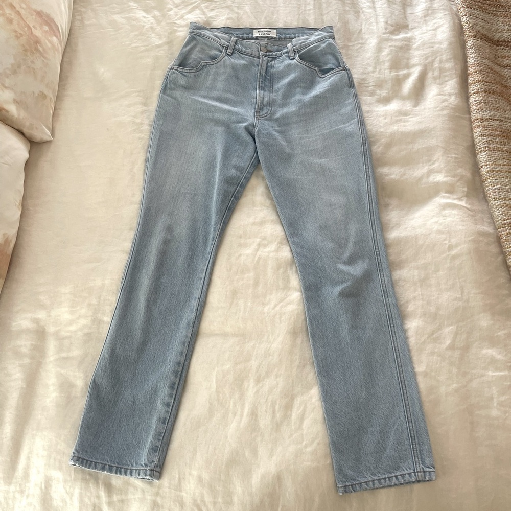 Authentic Reformation Western Jean in Sonoma wash, sz 29. Perfect condition.
